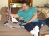 3-25-07 Dad reading the paper